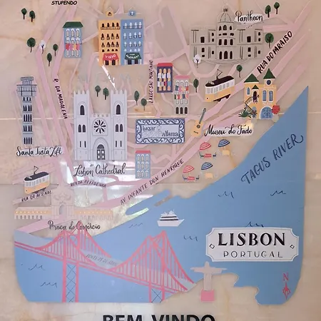 Stupendo-three Rooms-suite With Terrace -center -air Conditioning Apartmán Lisboa